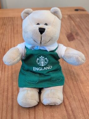 Starbucks 10" Bearista Bear "ENGLAND" Like New